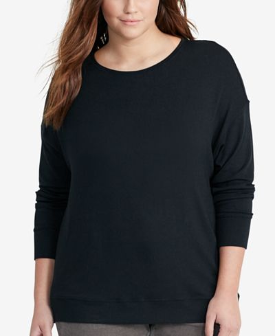 Lauren Ralph Lauren Plus Size Relaxed-Fit Jersey Shirt