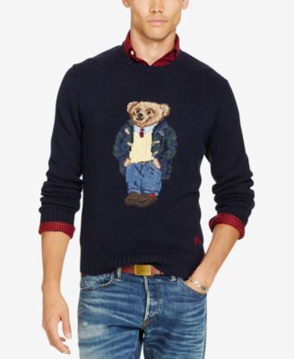 polo sweater with bear