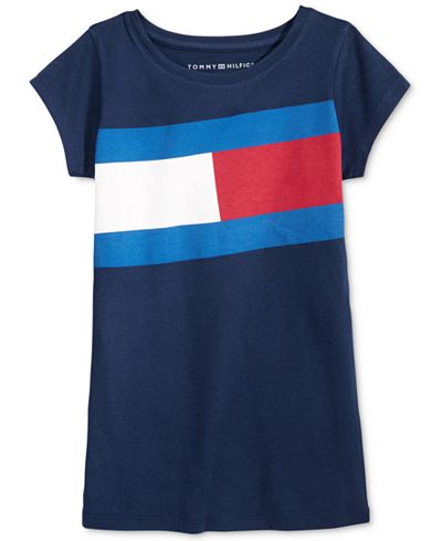 Tommy Hilfiger Flag Tee, Big Girls (7-16)