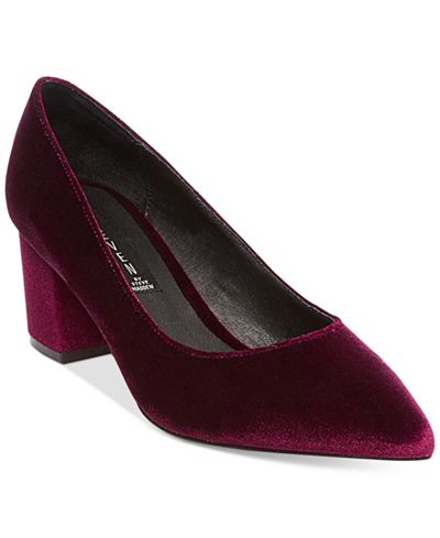 madden steven steve pumps pointed bambu toe velvet