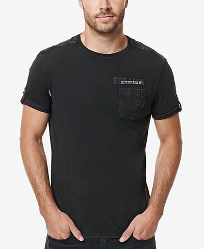 Buffalo David Bitton Men's Kapong Graphic-Print Pocket T-Shirt