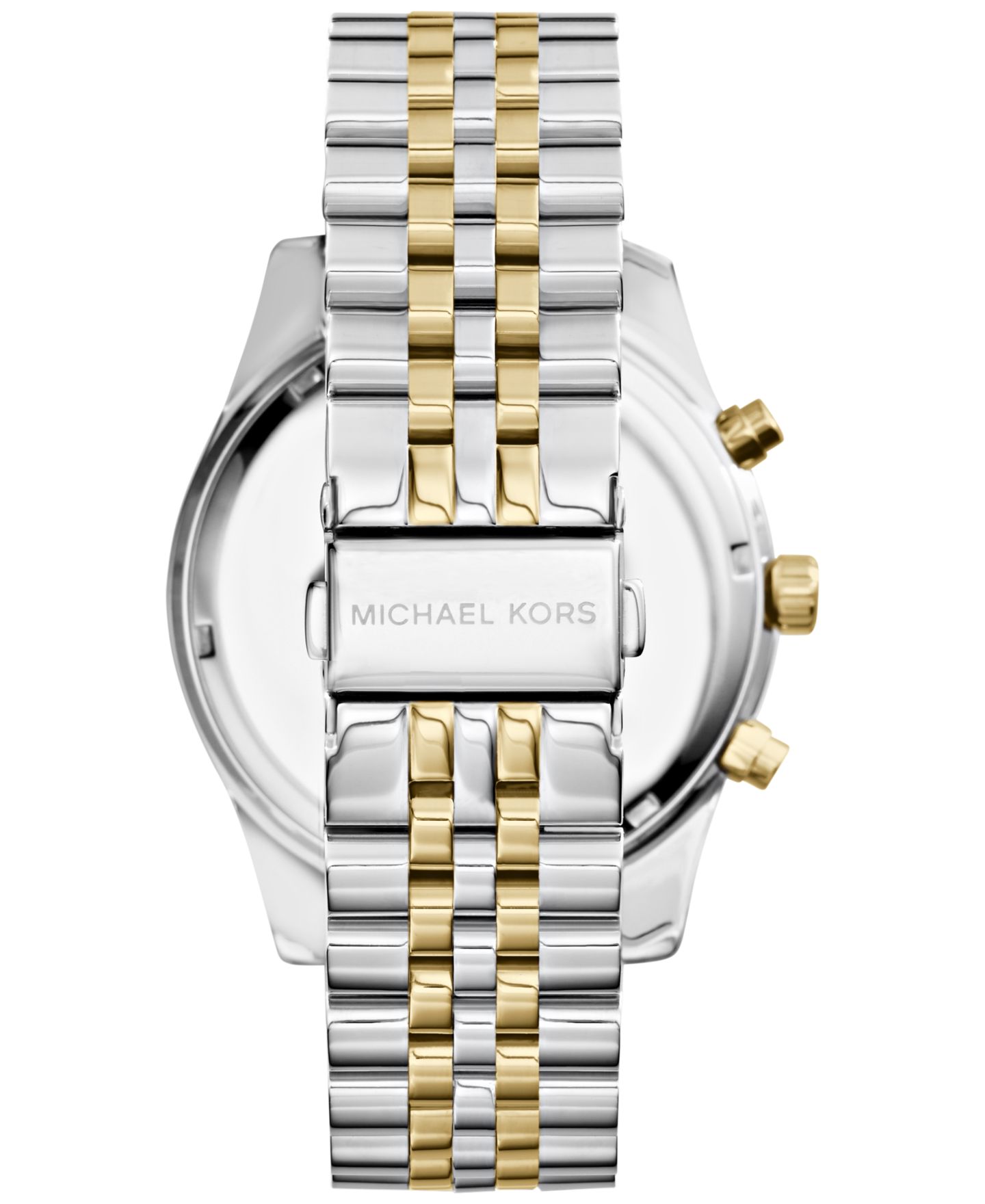 Мужские часы Michael Kors Chronograph Lexington Two-Tone Stainless Steel Watch 45mm MK8344 — фото 3