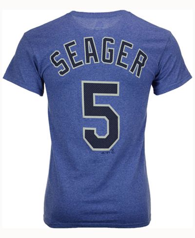 Majestic Men's Corey Seager Los Angeles Dodgers Blue Steel Player T-Shirt