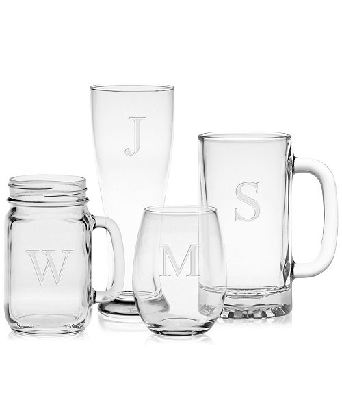 Culver Monogram Glassware Collection, Sets of 2 & Reviews Glassware