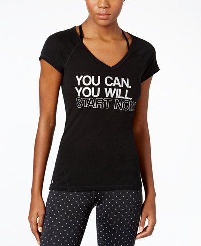 Ideology You Can Graphic V-Neck T-Shirt, Only at Macy's