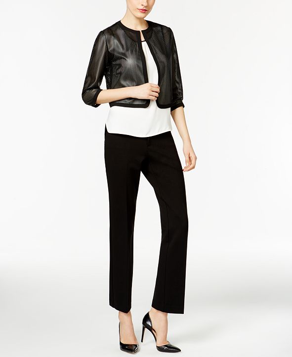 anne klein flare leg suit pants