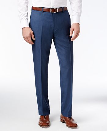 Louis Raphael Men's Poly Rayon Gabardine Flat Front Straight Fit Pant at   Men’s Clothing store: Louis Raphael Dress Pants