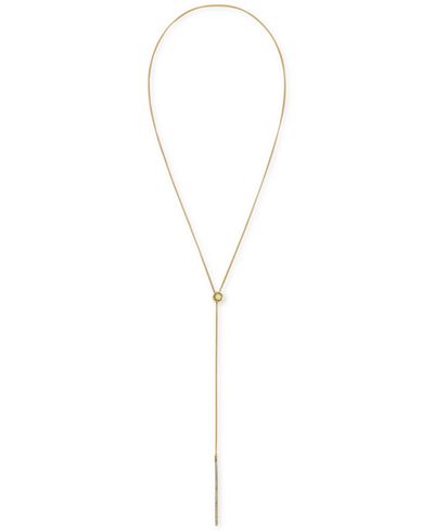 BCBGeneration Pavé Slider Lariat Necklace