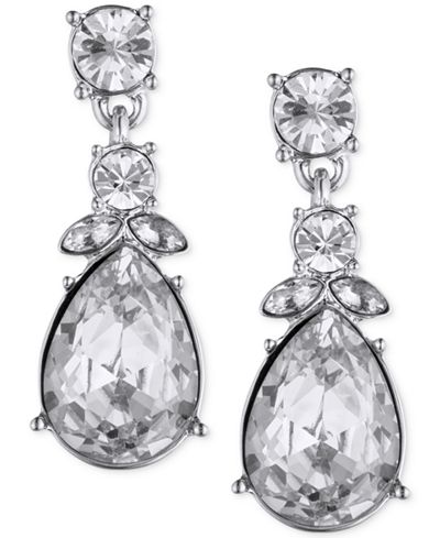 Givenchy Multi-Crystal Pear Drop Earrings