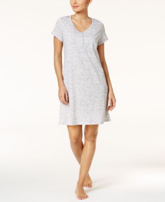 Charter Club - Printed Cotton Knit Sleepshirt