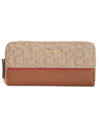 calvin klein monogram wristlet