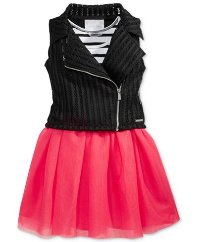 Sean John 2-Pc. Tank Dress & Vest Set, Big Girls (7-16)