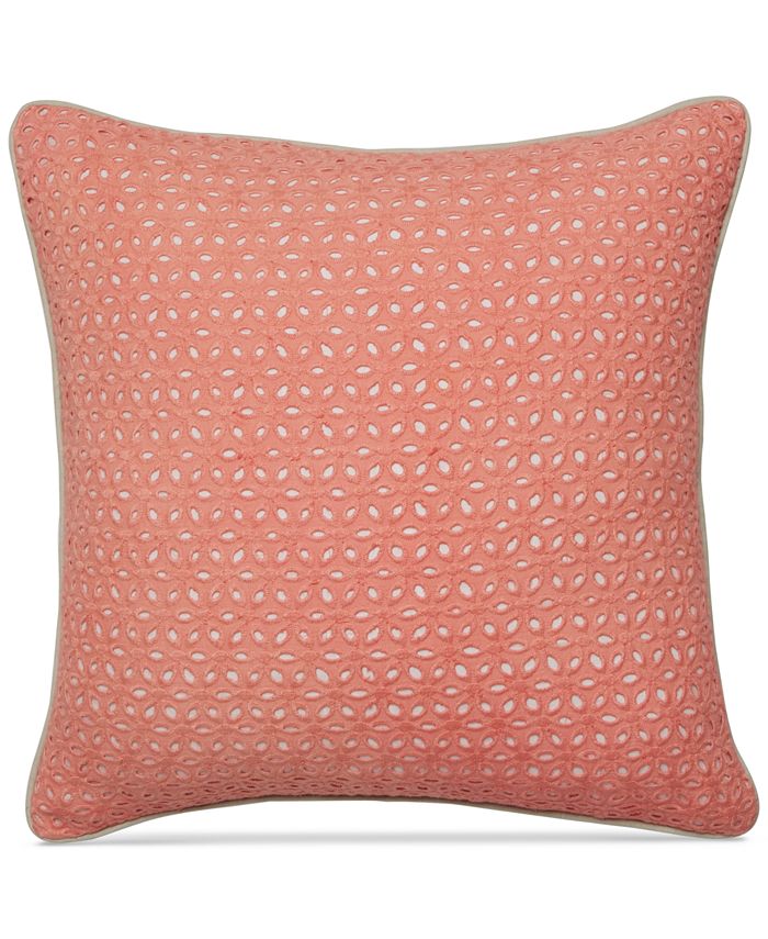 Martha Stewart Collection CLOSEOUT! Seashell Pink Embroidered Eyelet 18