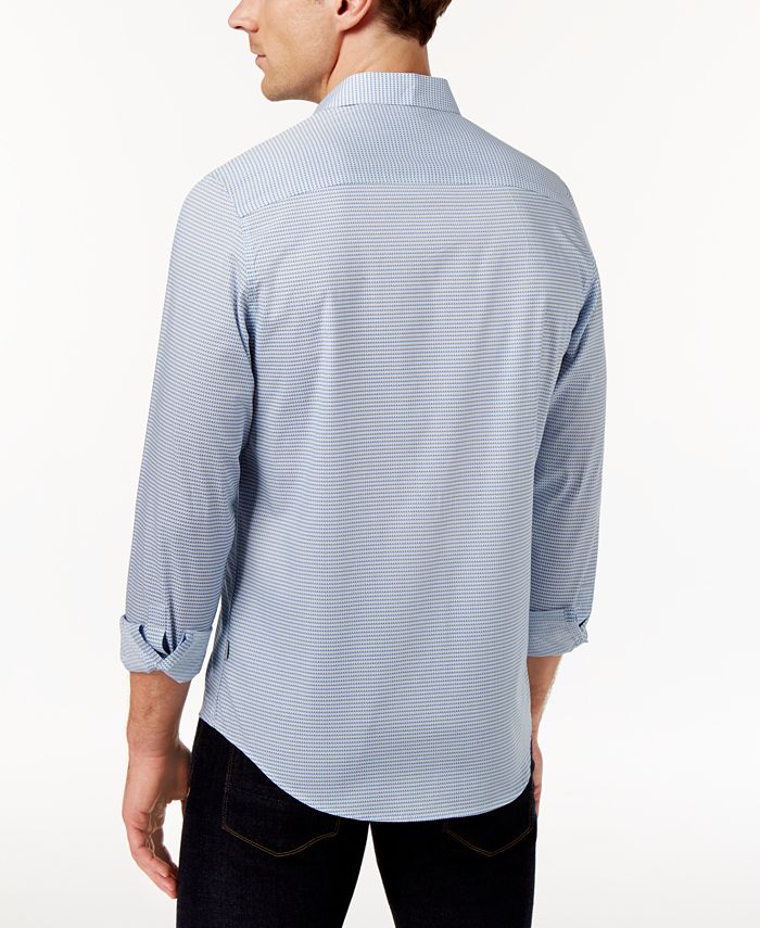 Calvin Klein Men's Pixel Houndstooth Shirt - Macy's