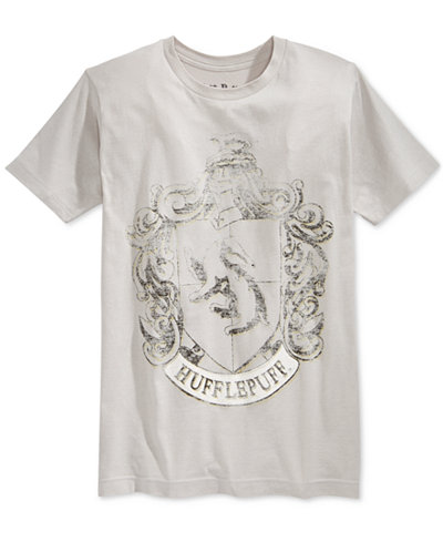 Bioworld Men's Harry Potter Hufflepuff Crest T-Shirt