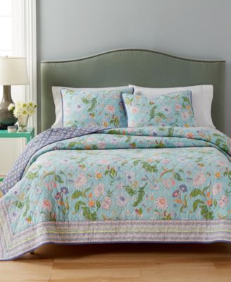 Martha Stewart Collection - Sophie Reversible Floral Full/Queen Quilt