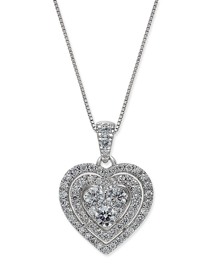 Macy's heart new arrivals necklace