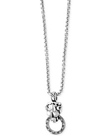 EFFY® Men's Panther Doorknocker Pendant Necklace in Sterling Silver