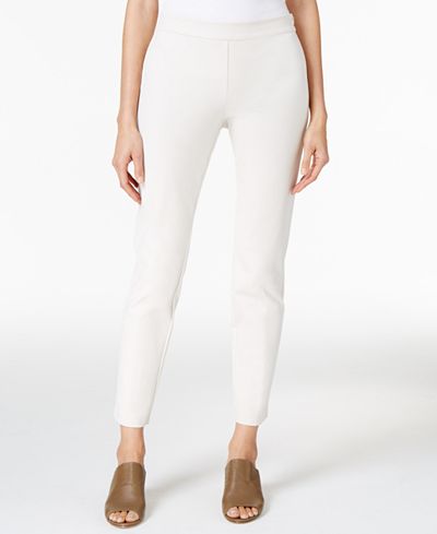 Eileen Fisher Organic Cotton-Blend Stretch Twill Skinny Pants