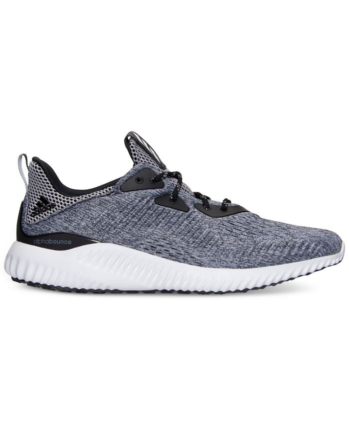 adidas Men's AlphaBounce EM Running Sneakers from Finish Line - Macy's
