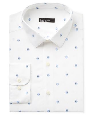 Bar III - Men's Slim-Fit Owl Print Dress Shirt, Only at Macy's
