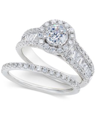 Macy's Diamond Bridal Set (2 Ct. T.w.) In 14k White Gold - Macy's