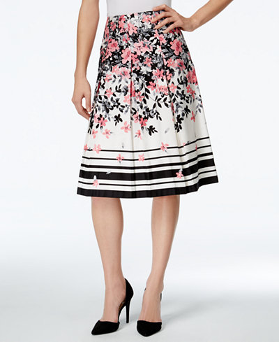 Charter Club Printed A-Line Skirt, Only at Macy's - Skirts - Women - Macy's