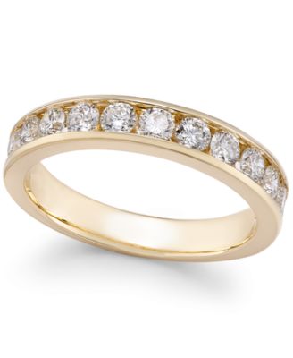 Diamond Channel Band (1 1/2 ct. t.w.) in 14k White or Yellow Gold