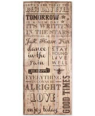 Graham & Brown - Best Day Ever Print on Wood