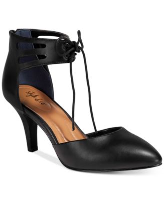 macy's purple pumps