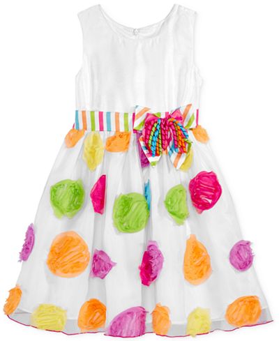 Bonnie Jean Birthday Dot Party Dress, Toddler & Little Girls (2T-6X)