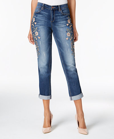 Vintage America Gratia Bestie Embroidered Jeans - Jeans - Women - Macy's