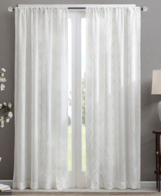 Irina Diamond Embroidered Sheer Window Treatments