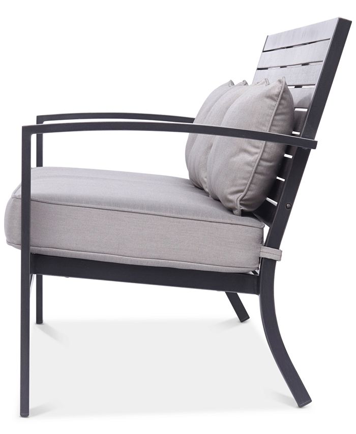 Furniture CLOSEOUT! Marlough Aluminum Outdoor Sofa, Created for Macy's