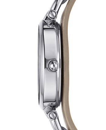 Fossil - Women's Georgia Sand Leather Strap Watch 32mm ES2830