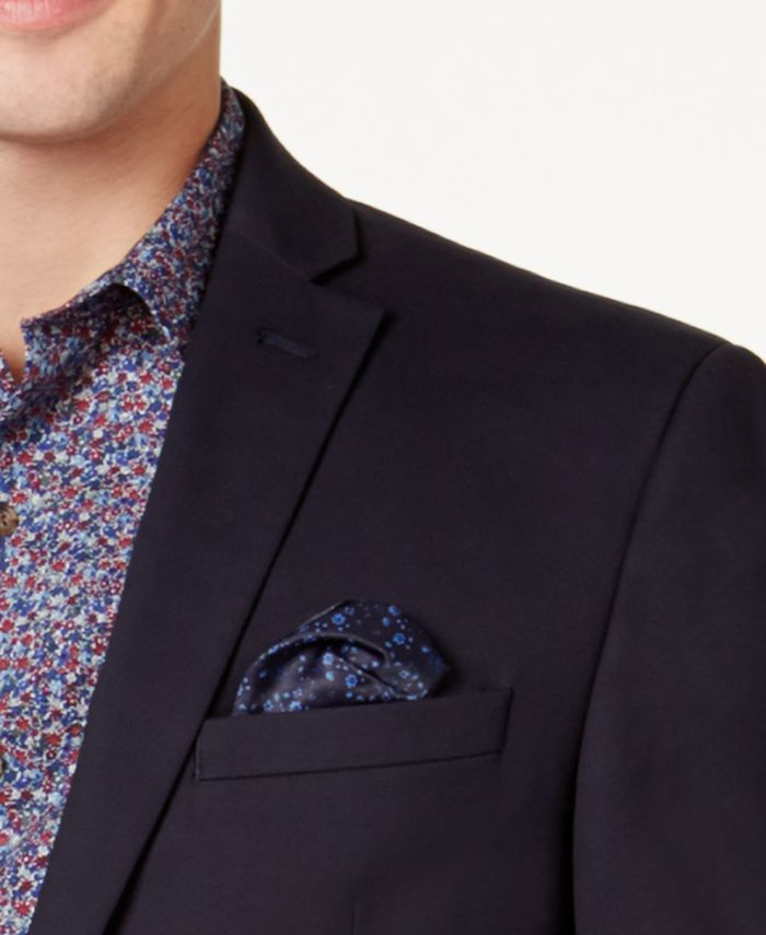 Bar III Men's SlimFit Navy Stretch Jacket, Created for Macy's Macy's