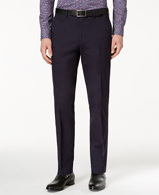 Bar III Men's Slim-Fit Navy Stretch Pants, Created for Macy's - Macy's