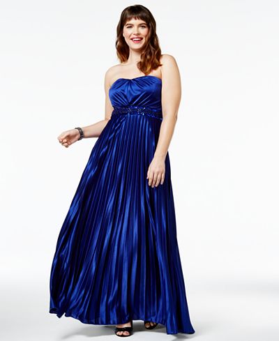 City Chic Trendy Plus Size Helena Strapless Gown
