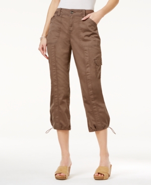 Style & Co Knit Waistband Cargo Capri Pants, Only at Macy's