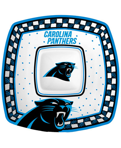 Memory Company Carolina Panthers Gameday Ceramic Chip & Dip Plate