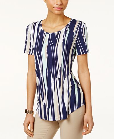 JM Collection Printed T-Shirt, Only at Macy's