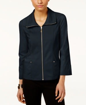 Jm Collection Zip-Front Jacket, Only at Macy's