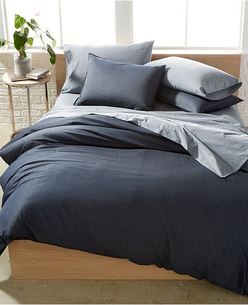 Calvin Klein Closeout Washed Essentials Denim Wash Comforter Sets