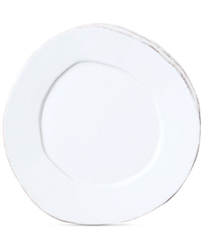 VIETRI Lastra White Collection Salad Plate