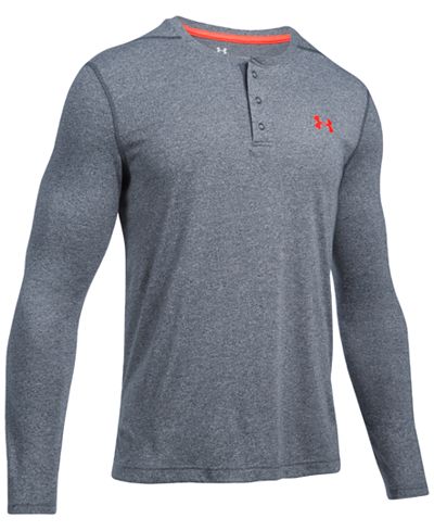 Under Armour Men's Threadborne Performance Long-Sleeve Henley Shirt