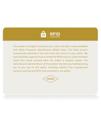 Men's Leather Wallet Derrick RFID-Blocking Bifold with Flip ID 