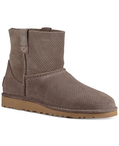 UGG® Unline Mini Perforated Booties - Boots - Shoes - Macy&#39;s