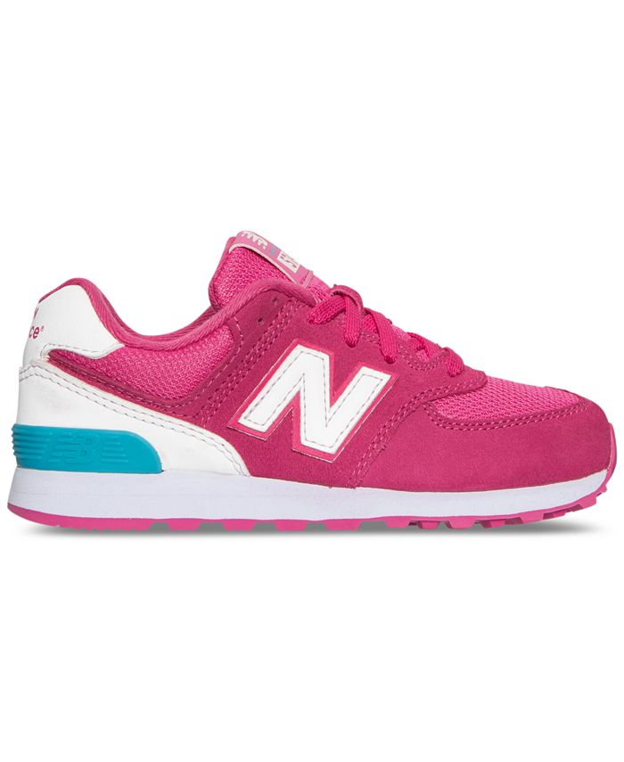 New Balance Big Girls' 574 High Visibility Casual Sneakers Macy's
