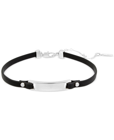 Kenneth Cole New York Leather Choker Necklace
