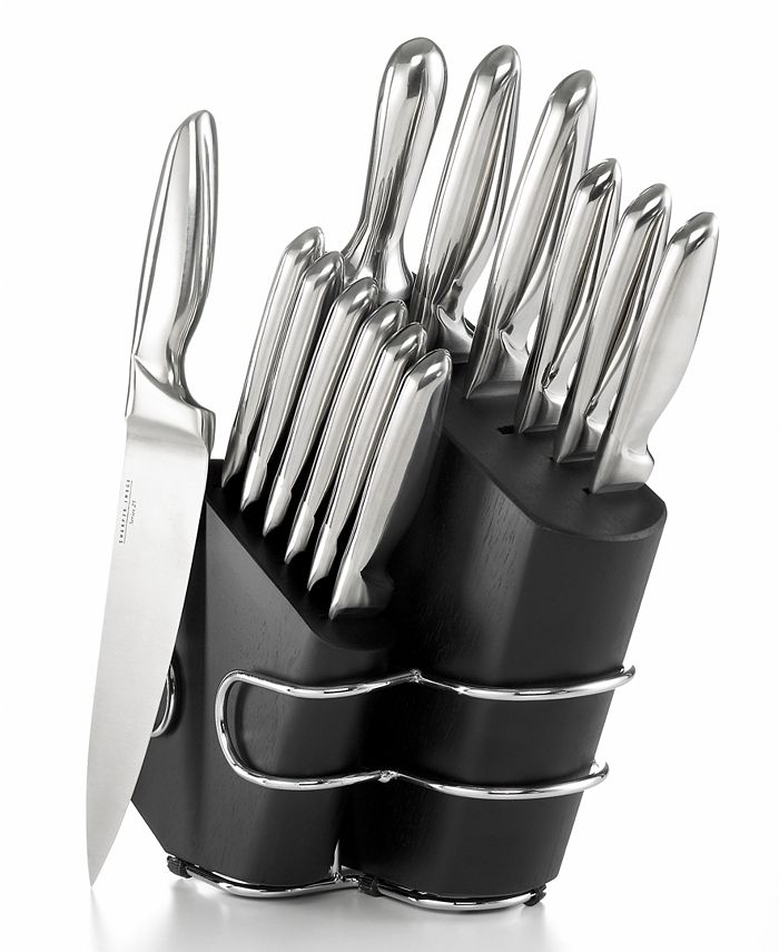 Outlet Aiheal Knife Set, 14PCS Stainless Steel Kitchen Knife Set with Clear Knife  Block, No Rust and Super Sharp Cutlery Knife Set in One Piece Design with  Knife Sharpener for Kitchen, Serrated